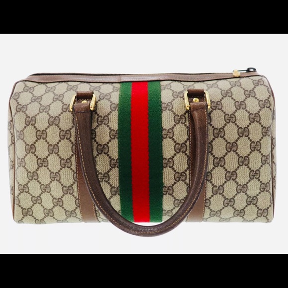 Auth Gucci Webbie Duffel Boston Tote MUST HAVE! - Picture 3 of 8